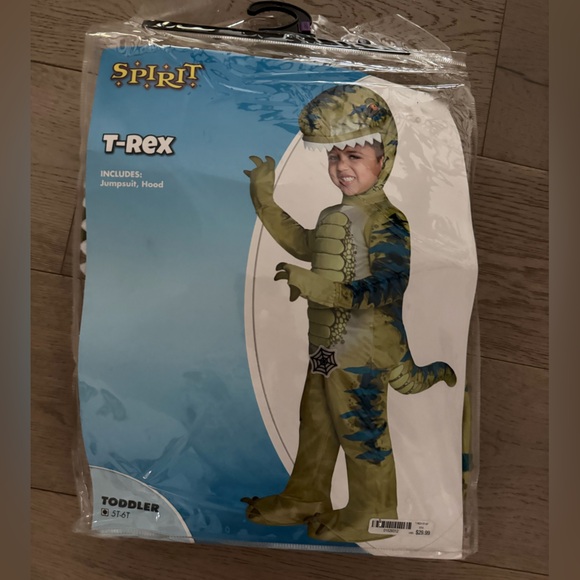 SPIRIT Halloween Toddler T-Rex costume size 5-6T - Picture 1 of 10